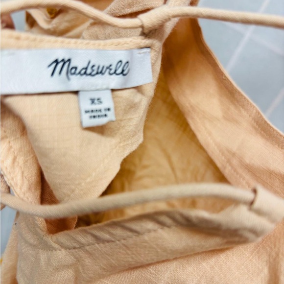 Madewell Embroidered Lace-Up Back Top - Picture 8 of 9